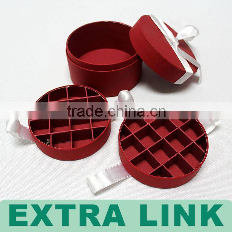 paper red tube for gift box packaging with custom printed