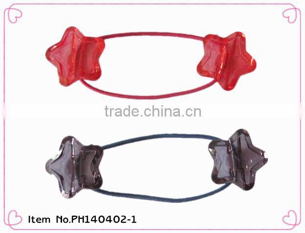 2014 new design kids elastic hair ties with animal