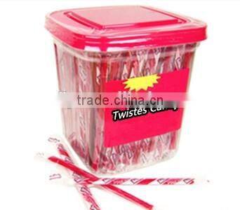 sweet&sour flavour long colorful twizzlers rainbow twists soft jelly candy