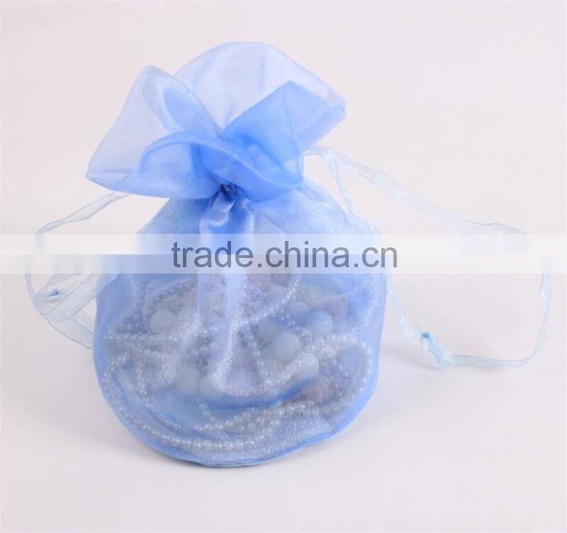 Custom printed drawstring organza gift bags