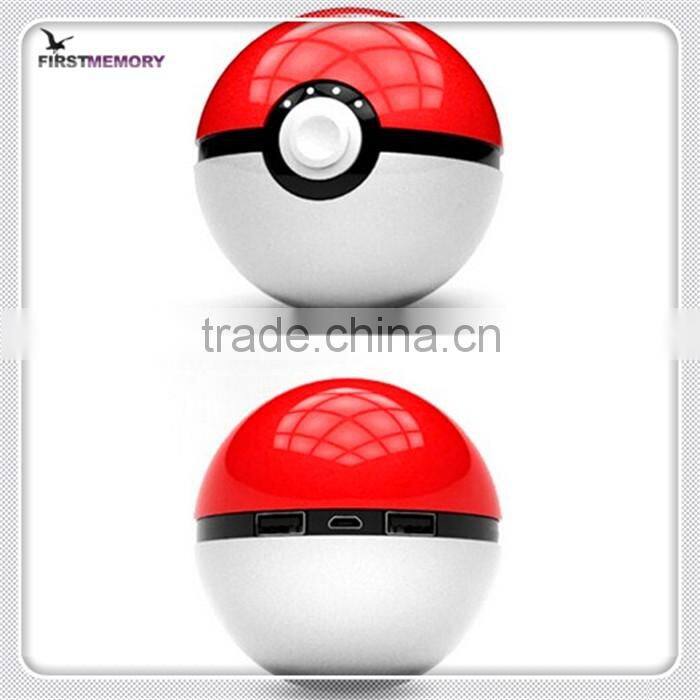 Game Pokemon Go III Powerbank Mobile Poke ball Plush Toy Power Bank Charger 12000mAh