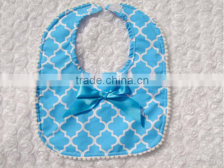 Wholesale cute pink baby bibs with bow