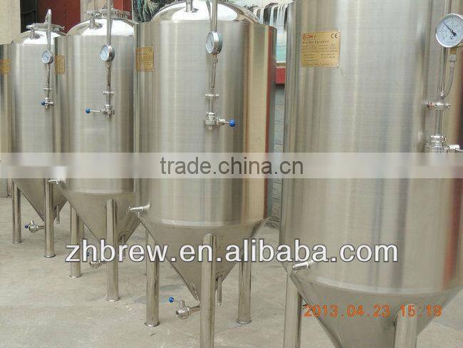 300L stainless steel micro beer equipment mash lauter kettle heating gas