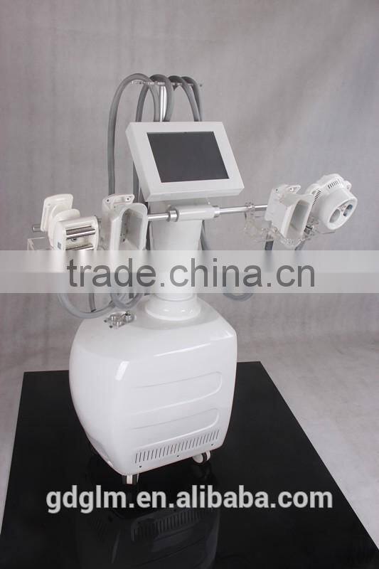 four touch screen can use at the same time double cryolipolysis +v9 roller massage +v10 beauty equpment