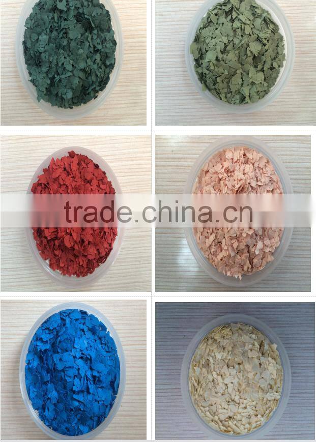 China Bulk Decorative Colorful Composite Rock Chips Flake for Building Coating