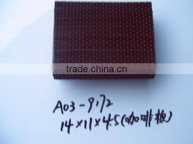 black square bamboo gift case box