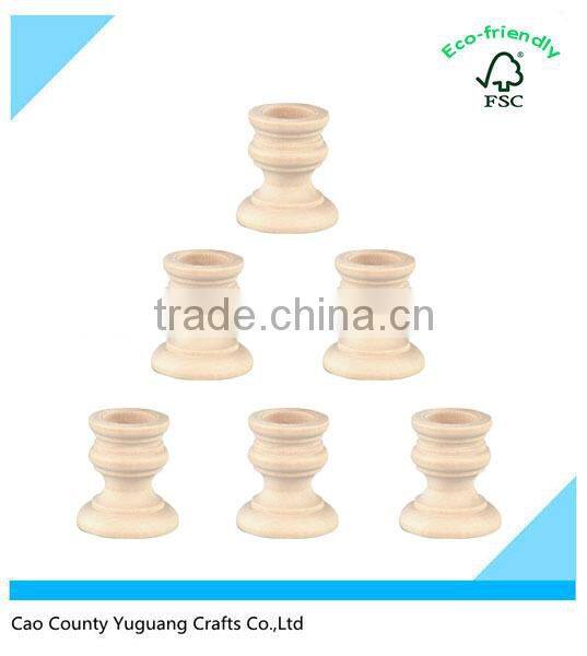 Custom Wooden Mini Candle Cup Wood Candle Holder
