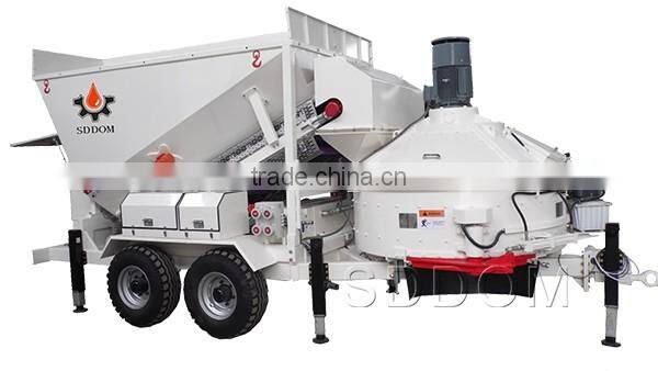 Advanced electric control mobile concrete mixing station