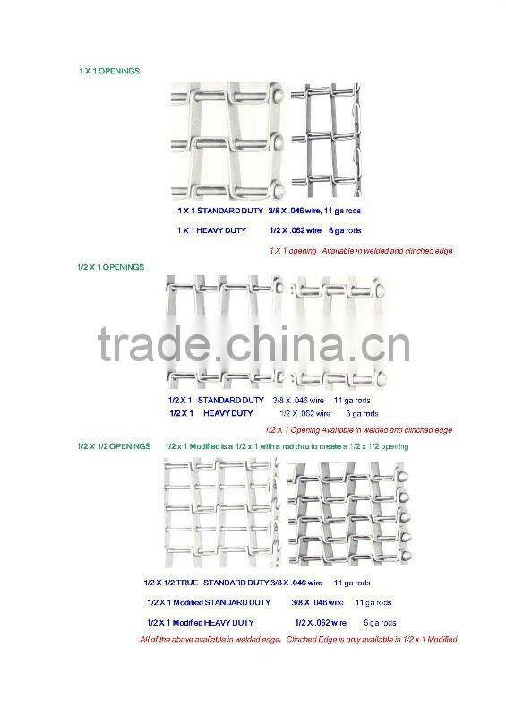 SDEGI/DZRHC horseshoe conveyer wire mesh belts