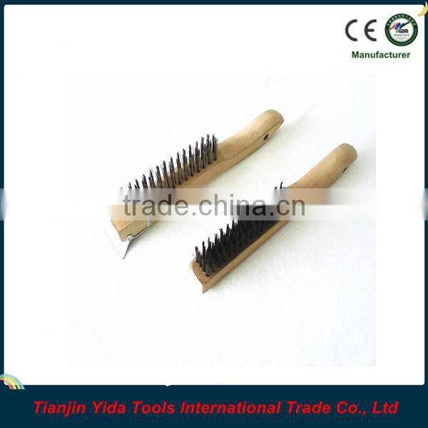 Shoe Wooden Handle Wire Brush