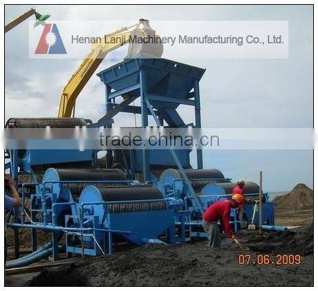 Large capacity Double Wet Drum Magnetic Separator for ore dressing
