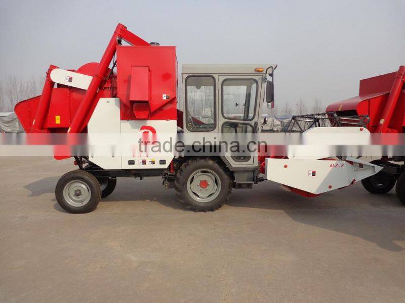 small wheat used combine harvester