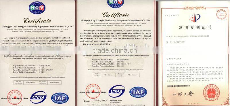 24 hours non-stop continuous plastic scrap recycling machine with CE ISO certified