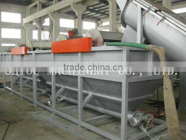 waste plastic recycle crushing washing drying siemens washing machine tank