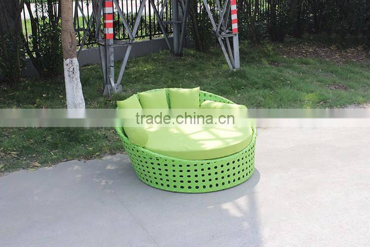 Colorfurl Plastic Rattan Furniture Lying Bed