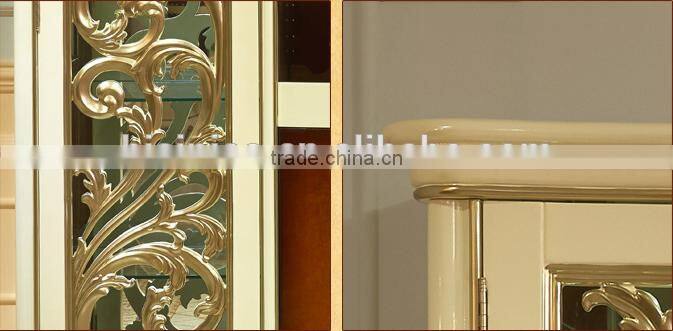 European Fashionable Bar Cabinet for Homes, Beautiful Design Wooden Wine Cabinet, Luxury Hand Carved Cupboard (BF01-ML051)