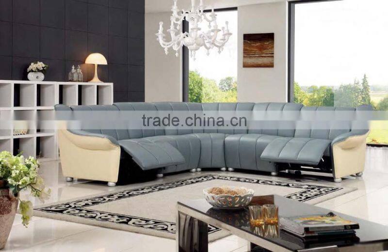 Bisini Modern Movie Recliner Sofa Set, Italan Genuine Leather Recliner Sofa, Italy Recliner