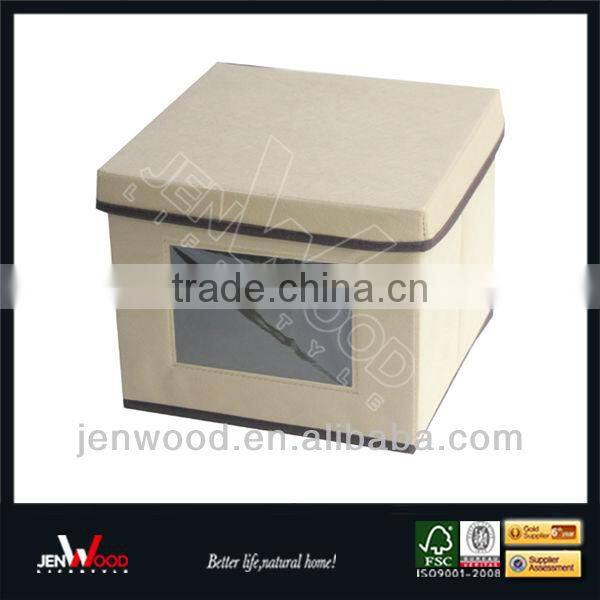 Fabric Storage Box with Lid