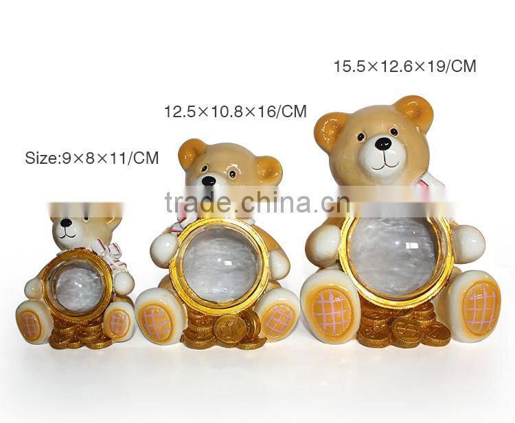 Bear shape mini money box