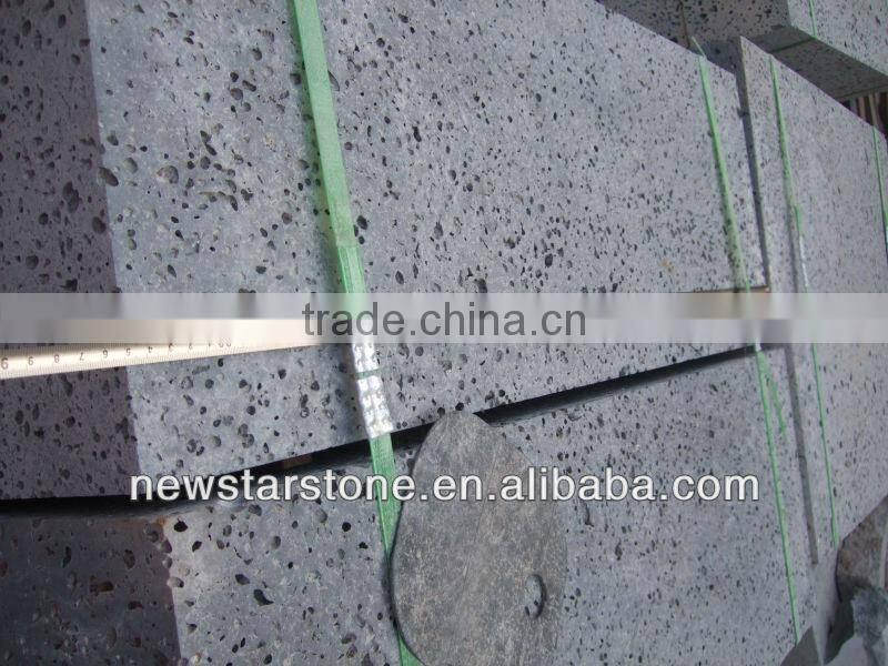 Big hole andesite stone
