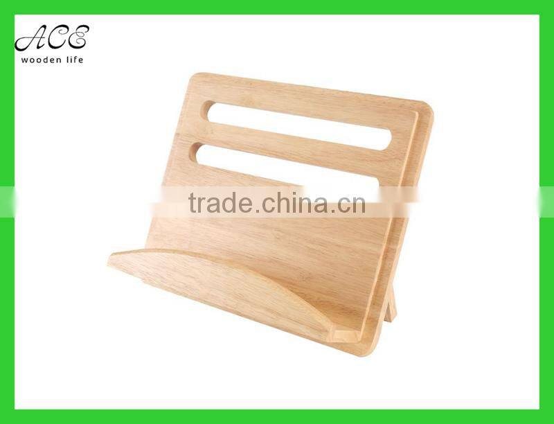 wooden cook book stand