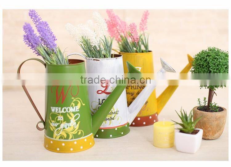 Galvanized artificial flower pot metal bouquet