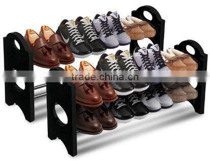 4 Tiers Utility Shoe Rack Shoe Storage Organizer Cabinet