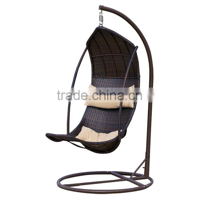 Kid's patio swing chair rattan wicker balcony swing chair