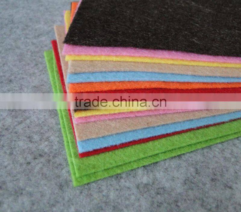 Colorful Eco-friendly Nonwoven fabric felt in rools, Needle punched color polyester felt, needle felt shijiazhuang supplier