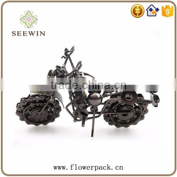 Large wrought iron motorcycle