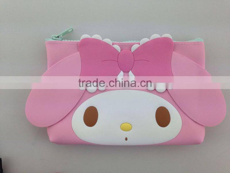 OEM new smart zipper puller silicone bag /pouch /purse