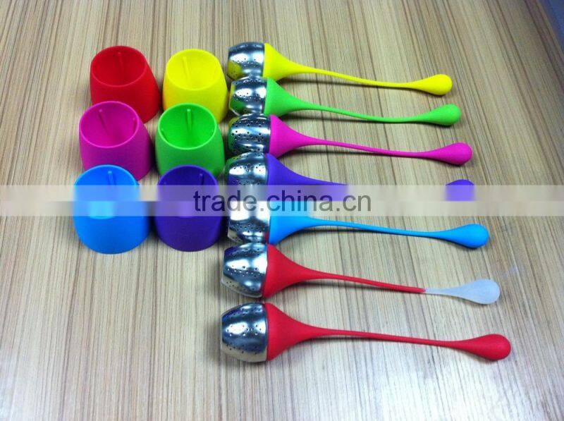 The droplets convenient silicone tea strainer / new trend and the wind silicone tea strainer