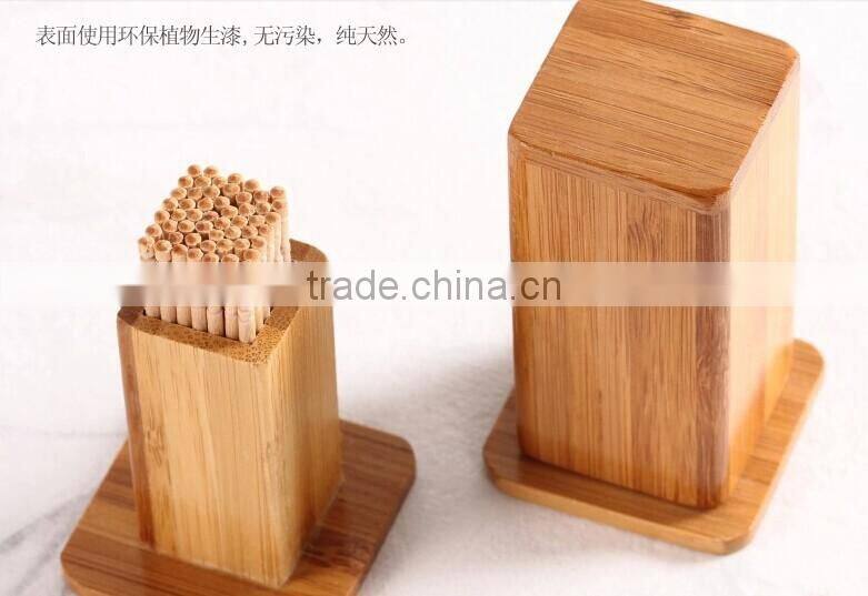 Natural bamboo color tableware antique toothpick holder