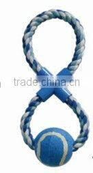 colored braided cotton rope pet toy