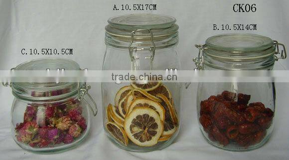 simple hot sale clear round wholesale glass apothecary jar