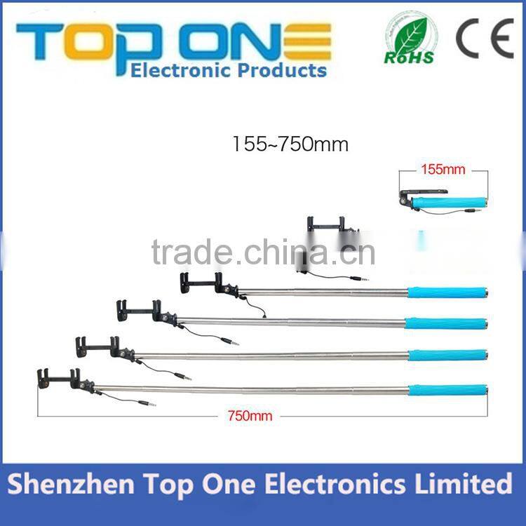 Shenzhen quality Selling Wholesale OEM customize Professional wired monopod selfie stick