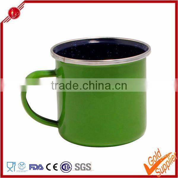Enamelware mugs for drinking coffee