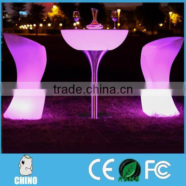 Modern Glowing Rechargeable Nightclub LED Bar table