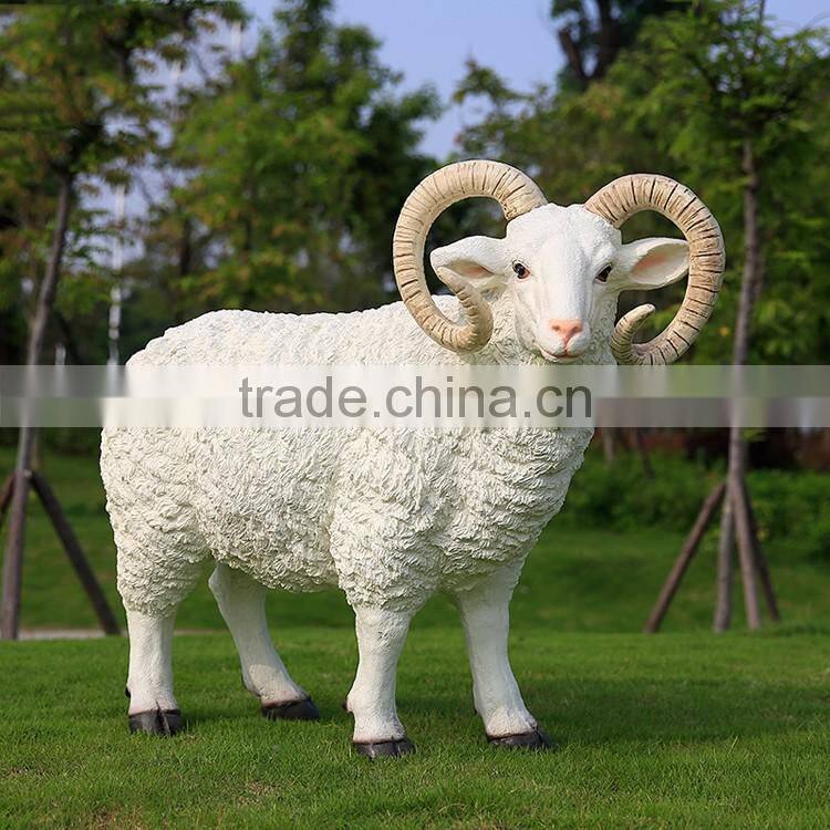 china supplier wholesale outdoor garden decoration life size resin goats sculptures