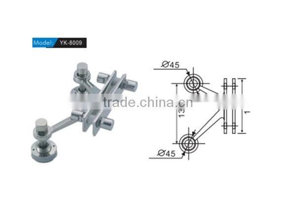 Stainless steel 90 degress K way curtain wall spider with connector(Yk-8009)