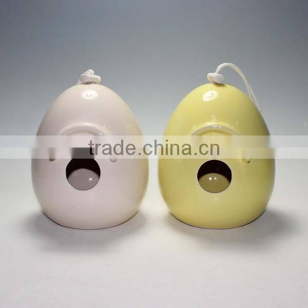 Ceramic Egg Shape Bird House