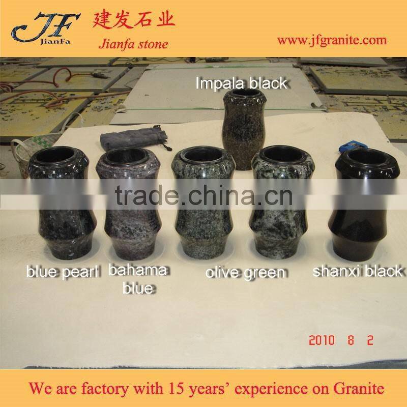 Cheap granite Vases Tombstone Flower Granite Vases For Gravestone