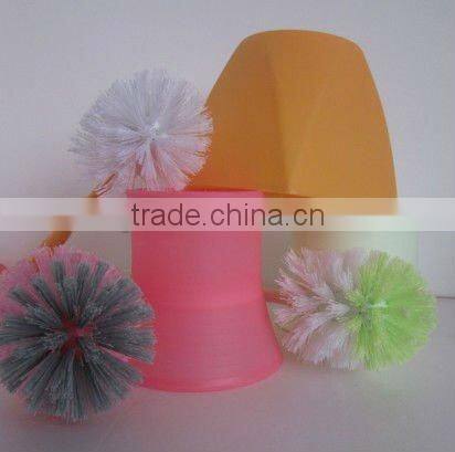 Plastic small & convenient Toilet brush holder with different colour