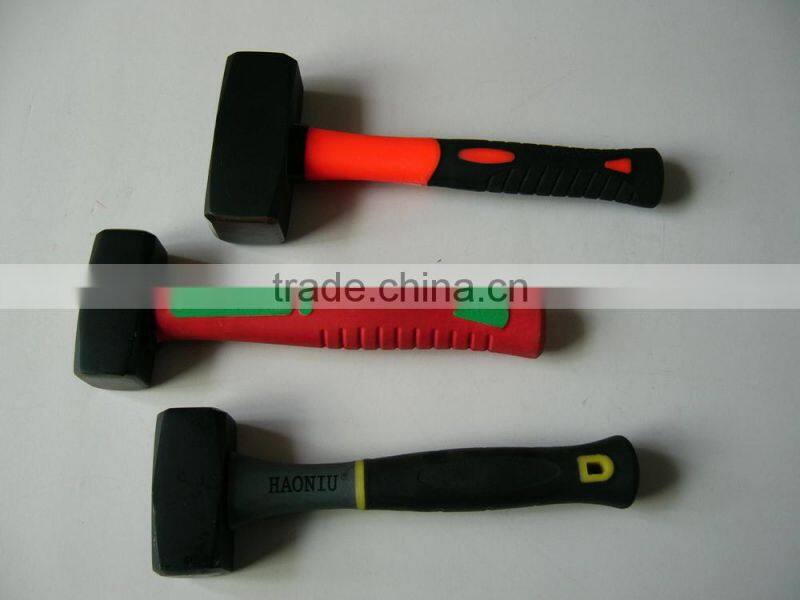 drop forging stoning hammer head with wooden handle