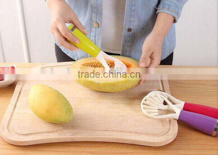 Multifunction Food grade Plastic Fruit Corer / Pitter and Slicer