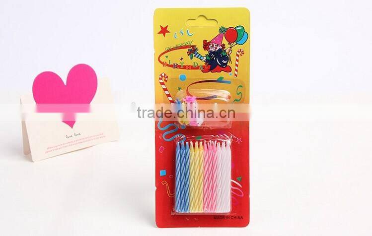 Factory Colour Screw Thread Birthday Candle Wholesale