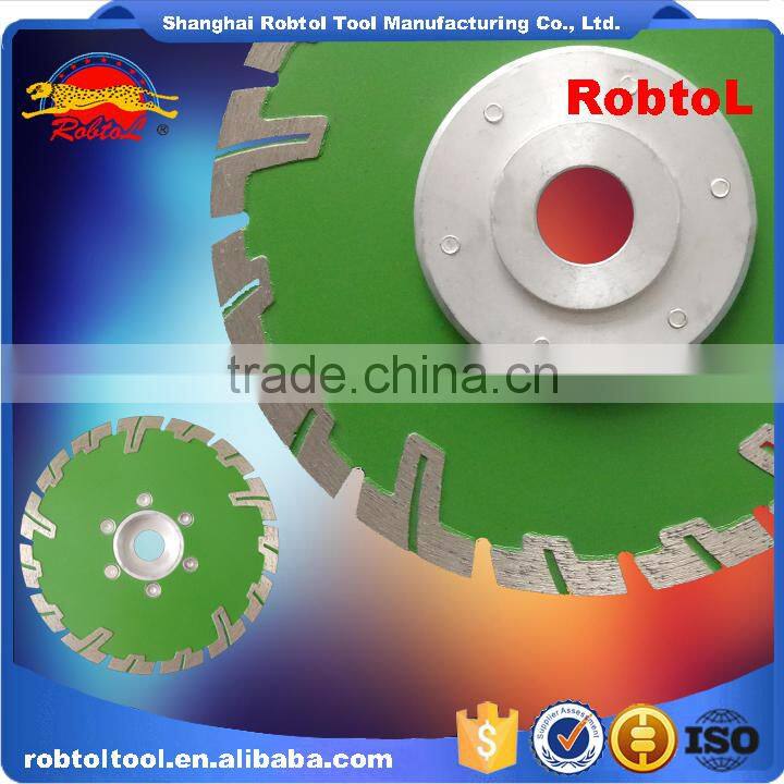 7" 180mm Aluminum Flange Diamond Blade Turbo Deep Tooth Triangle Grinding Wheel Stone Tile Saw Blade Cutting Marble Abrasive
