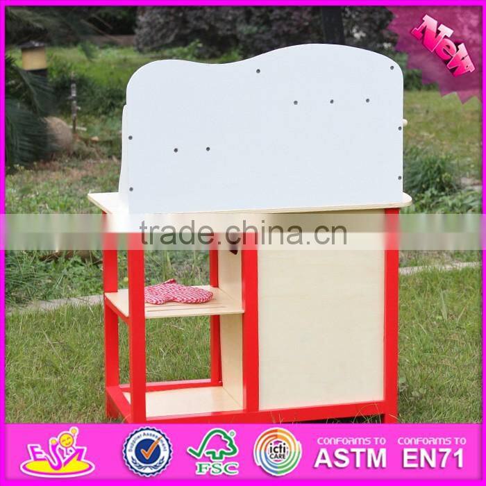 2016 Best sale pretend play wooden kitchen toys for toddlers W10C133