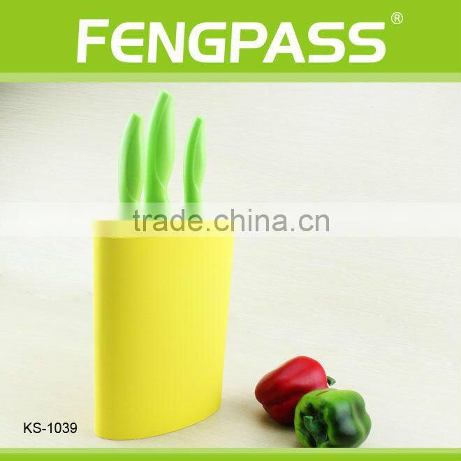 soft to touch High quality PP plastic knife block(49-389-476)