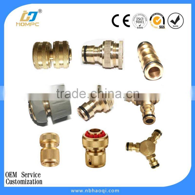 Brass garden water hose tap connector